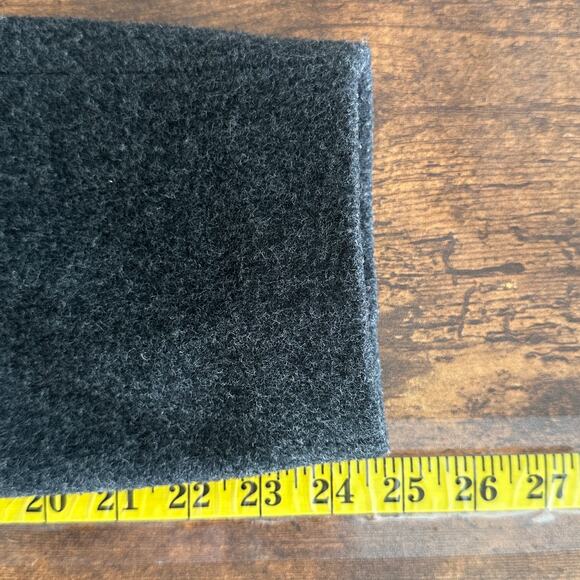 Izzi Collections 100 Wool Pea Coat Large Charcoal Gray Dark Academia Goth Preppy - Picture 5 of 8